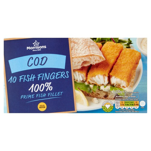 Morrisons 10 Cod Fish Fingers