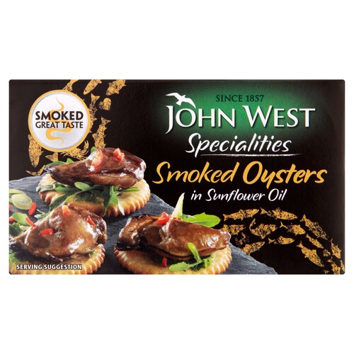 John West Smoked Oysters in Sunflower Oil (85g)