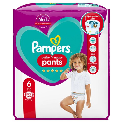 Pampers Active Fit Nappy Pants Size 6