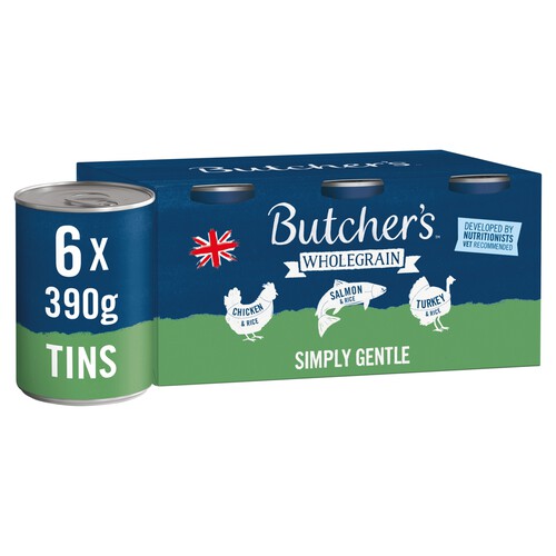 Butcher's Wholegrain Simply Gentle Dog Food Tins Variety Pack