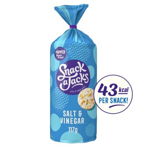 Snack A Jacks Salt & Vinegar Rice Cakes 117G