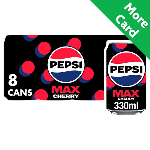 Pepsi Max Cherry No Sugar Cola Cans