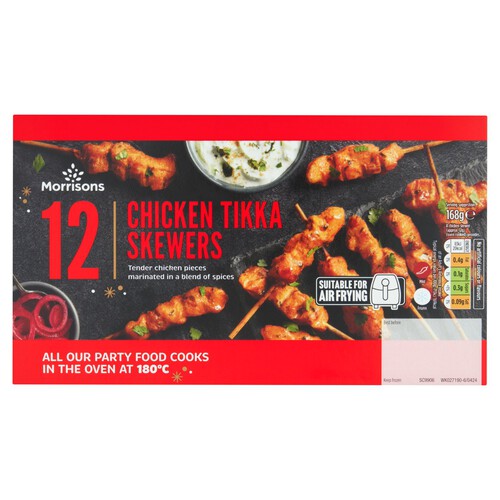 Morrisons 12 Chicken Tikka Skewers