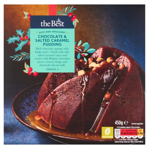 Morrisons The Best Belgian Chocolate And Salted Caramel Sponge Cake 450g