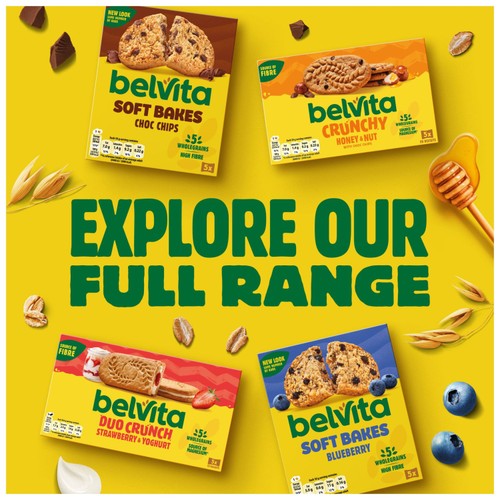 Belvita Honey & Nut with Chocolate Chips Cereal Snack Bars Multipack