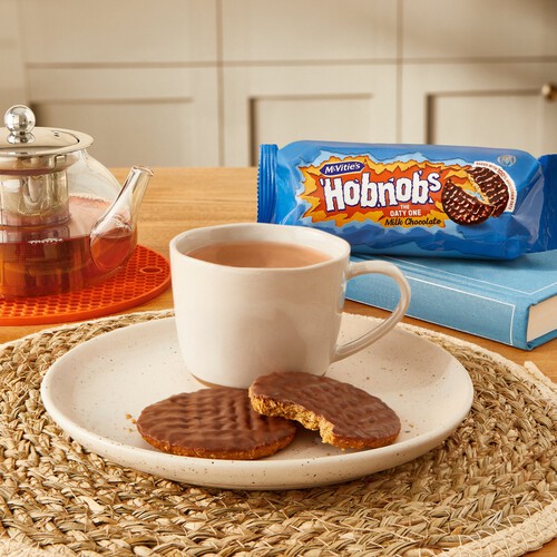 McVitie's Hobnob's The Oaty One Milk Chocolate Biscuits Twin Pack 