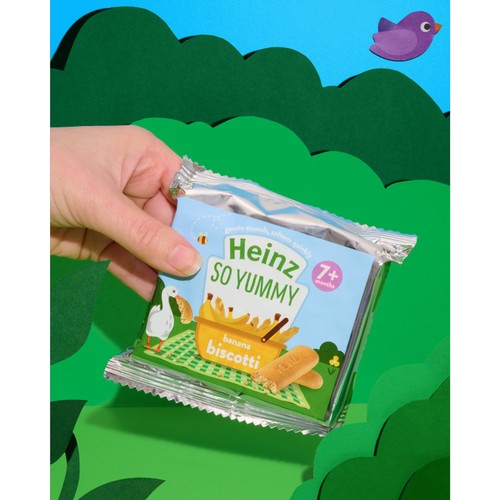 Heinz Banana Biscotti Baby Food Snacks 7+ Months 