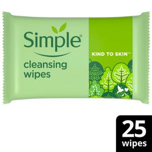 Simple Biodegradable Cleansing Wipes 25Pack