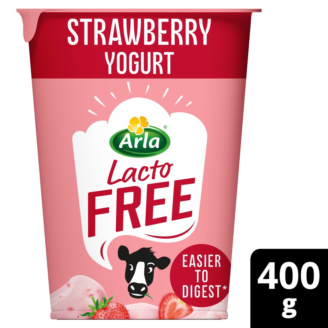 Arla LactoFREE Strawberry Yogurt 400g