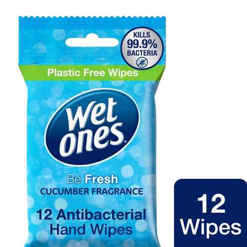 Wet Ones Be Fresh 12 Antibacterial Hand & Body Wipes
