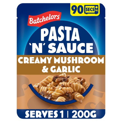 Batchelors Pasta'N'sauce Microwave Pouch Mushroom And Garlic 200g