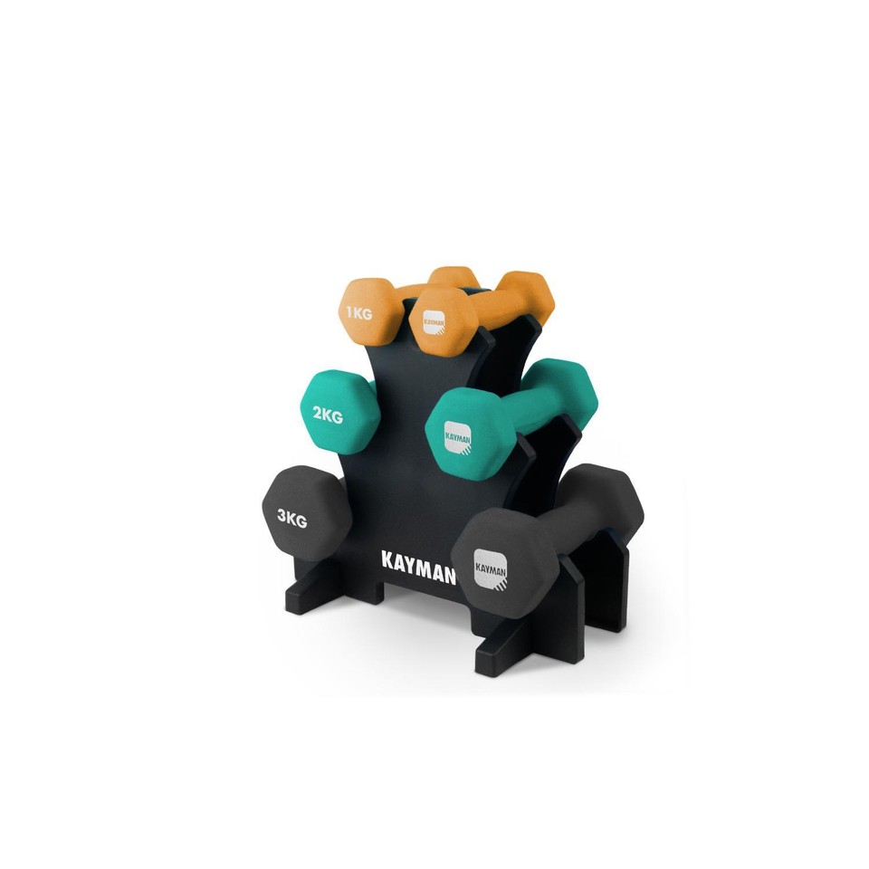 Kayman Dumbbells With Stand - Morrisons Online Groceries & Offers