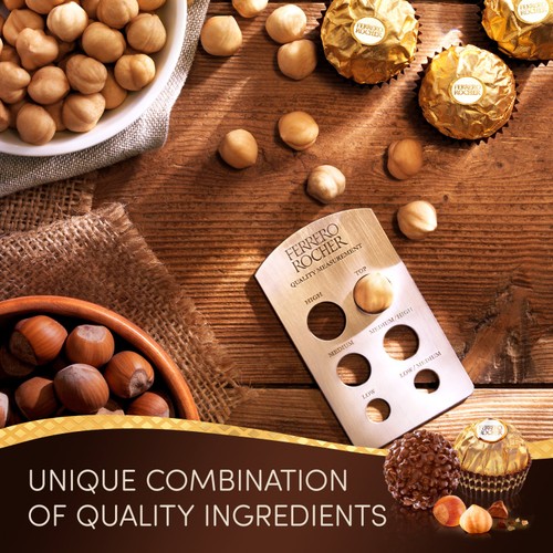 Ferrero Rocher Milk Chocolate Pralines Gift Box 24 Pieces