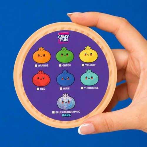 Crazy Fun Blue Holographic Squishy Dumpling Toy