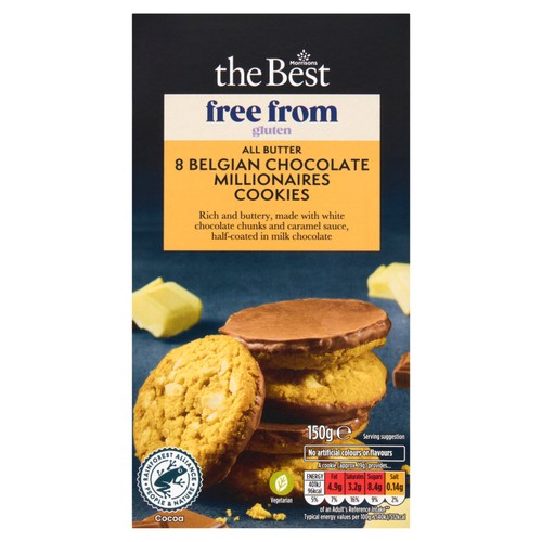Morrisons The Best Free From Gluten Chocolate Millionaires Cookies