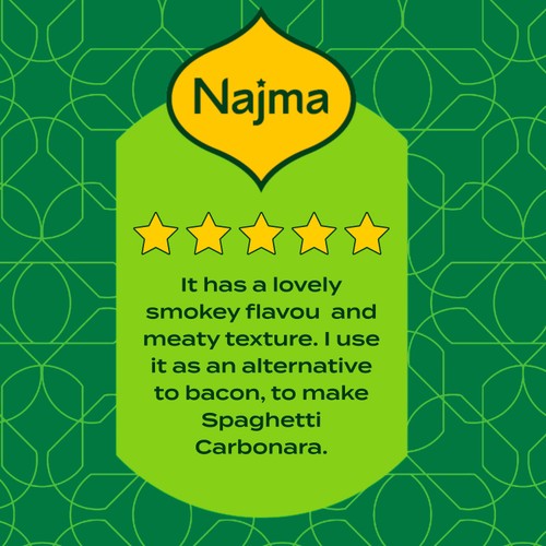 Najma Halal Smoked Beechwood Turkey Rashers 130g