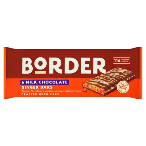 Border Milk Chocolate Ginger 6 Bars