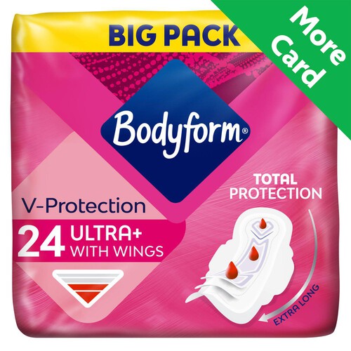 Bodyform Cour V Ultra Normal Sanitary Towels Wings