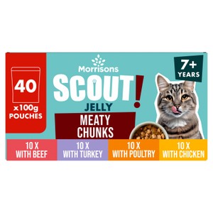 Morrisons Morrisons Senior Wet Cat Food pet food packaging