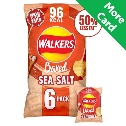 Walkers Baked Sea Salt Snacks Crisps 