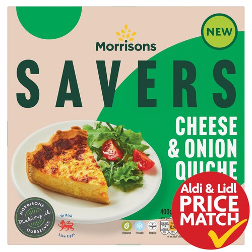 Morrisons Savers Cheese & Onion Quiche