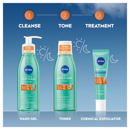 NIVEA Derma Skin Clear Face Wash Gel