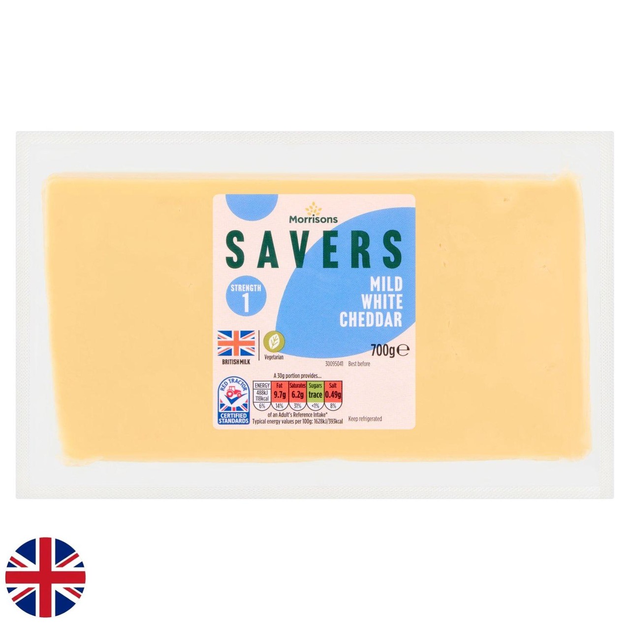 Morrisons British Savers Mild White Cheddar