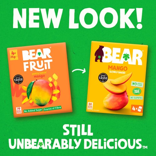 Bear Fruit Dried Mango 4X25G