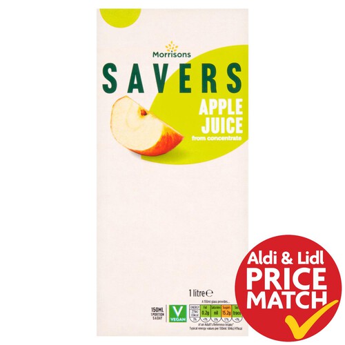 Morrisons Savers Apple Juice from Concentrate 