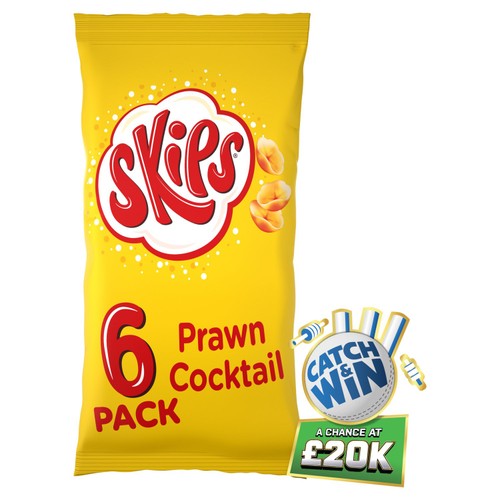 Skips Prawn Cocktail Multipack Crisps 6 x 13.1g