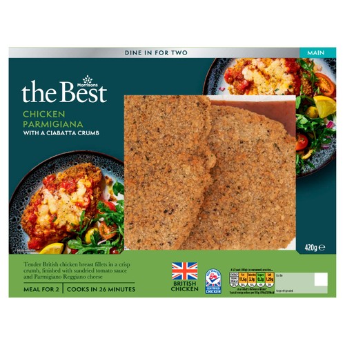 Morrisons the best chicken parmigiana with a ciabatta crumb