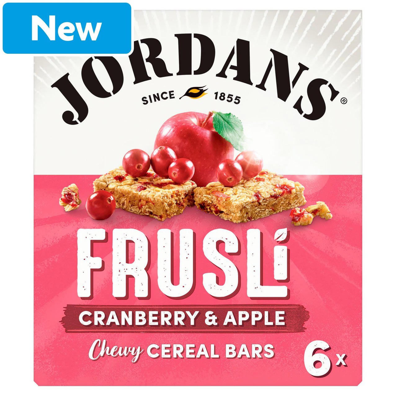 Jordans Frusli Cranberry & Apple Chewy Cereal Bars 6 x 30g
