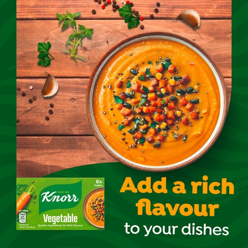 Knorr Stock Cubes 8 x 10g  Vegetable 