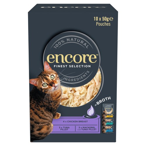 Encore Cat Pouch Finest Selection In Broth 