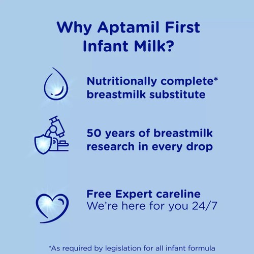 Aptamil 1 First Infant Baby Milk Formula Liquid Ready to Feed from Birth