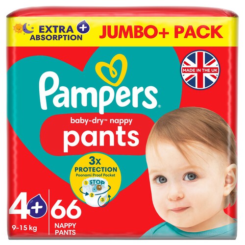 Pampers Pants Nappies Pull-On Size 4 Maxi 