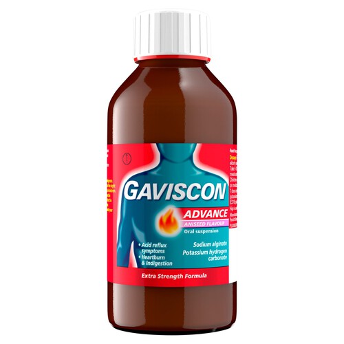 Gaviscon Advance Double Strength Heartburn & Indigestion Aniseed Flavour