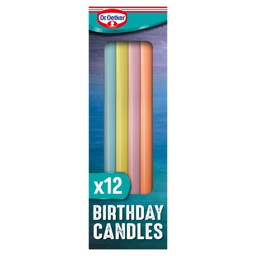 Dr. Oetker 12 Pastel Birthday Candles