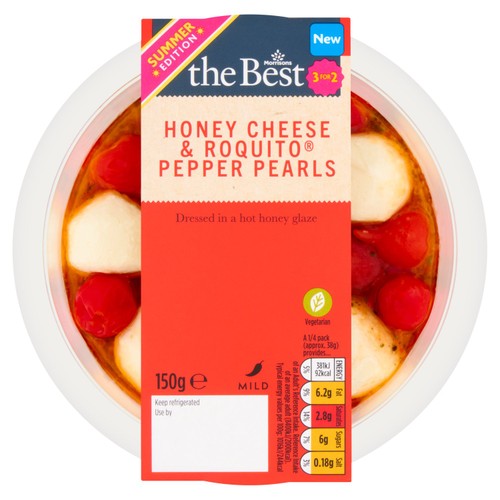 Morrisons The Best Spiced Honey Cheese Pearl and Roquito Pepper Drops 150g