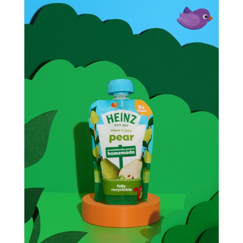 Heinz Pear Baby Food Fruit Pouch 100g