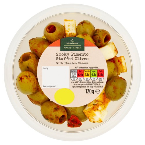 Morrisons Smoky Olives with Iberico Cheese