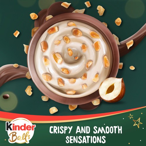 Kinder Choco Balls Milk & Hazelnut Sensations   90g