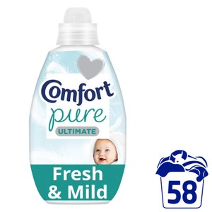 Comfort Ultimate Pure Fresh & Mild Fabric Ultra-Concentrated Fabric Conditioner 58 Wash 870ML