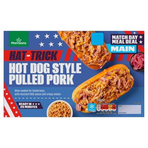 Morrisons Americana Hot Dog Pulled Pork 390g