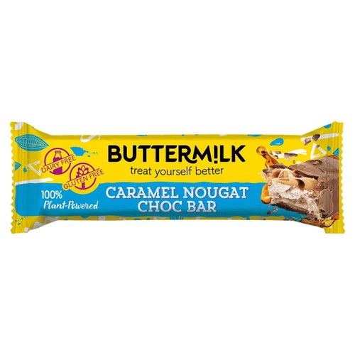Buttermilk plant powered caramel nougat snack bar