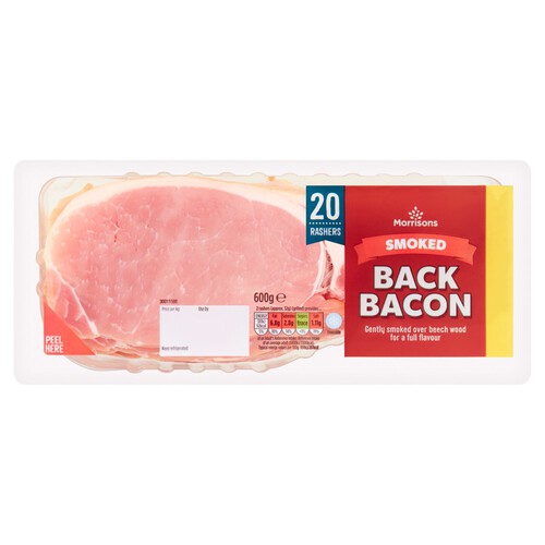 Morrisons Smoked Back Bacon 20 Rashers