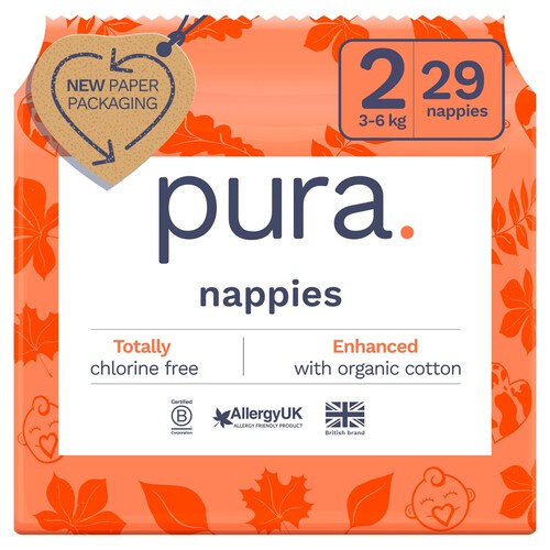 Pura Soft Baby Nappies Size 2 (29 pack)