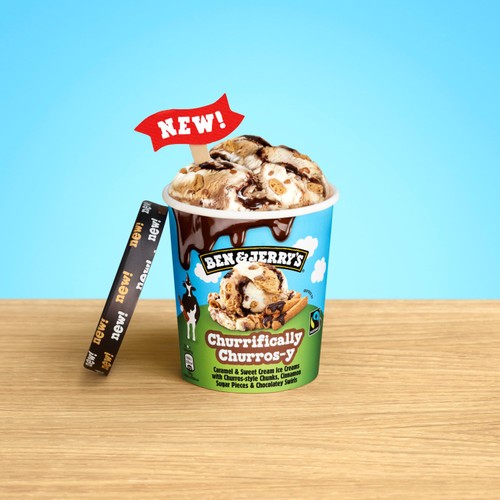 Ben & Jerry's Churrifically Churros-y Ice Cream Tub 465ml