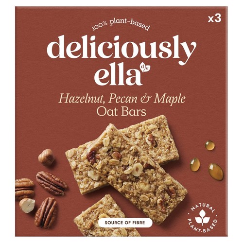 Deliciously Ella Hazelnut, Pecan & Maple Oat Bars Multipack 3x50g