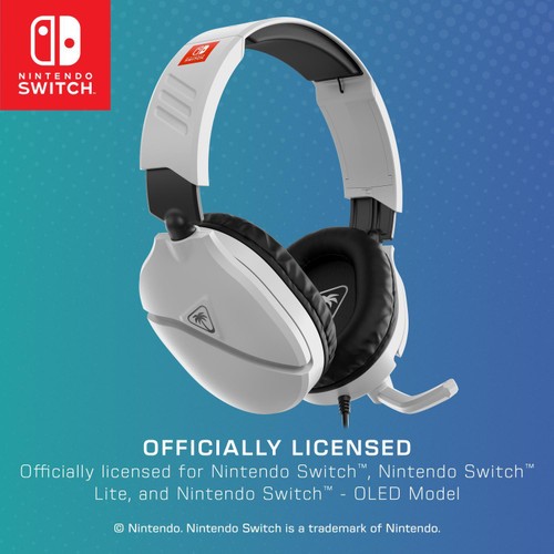 Turtle Beach Recon 70 Nintendo Switch 1 & 2 White